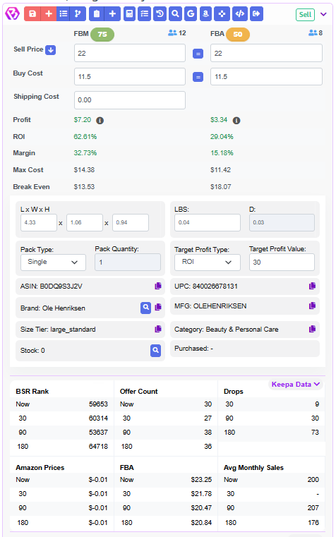 Free Amazon and Walmart Profit Calculator