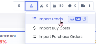 3P Mercury Lead Vault import showing products researched before a supplier sale.